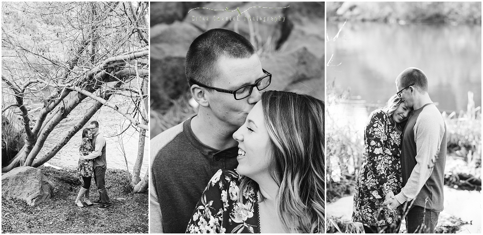 Real love captured in this outdoor engagement photo session in Central Oregon. 