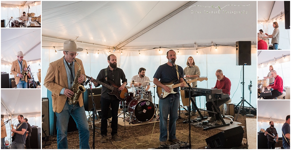 Brent Allen & His Funky Friends, a band out of Bend, OR, plays for this rustic ranch wedding. 