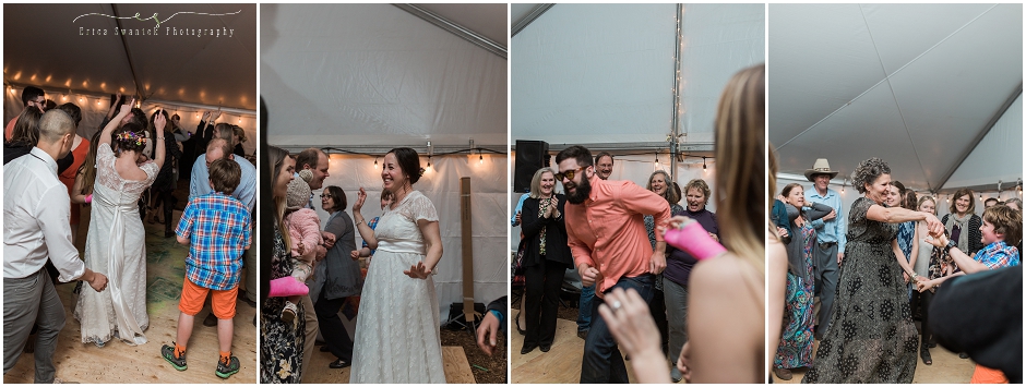 Fun dance floor action shots by Erica Swantek Photography based in Bend, Oregon. 
