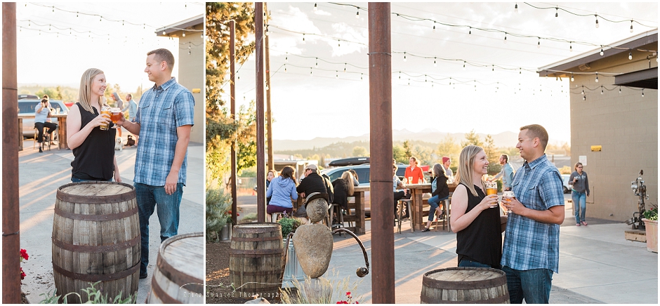 A gorgeous engagement photo session at Crux Fermentation project in Bend, OR. 