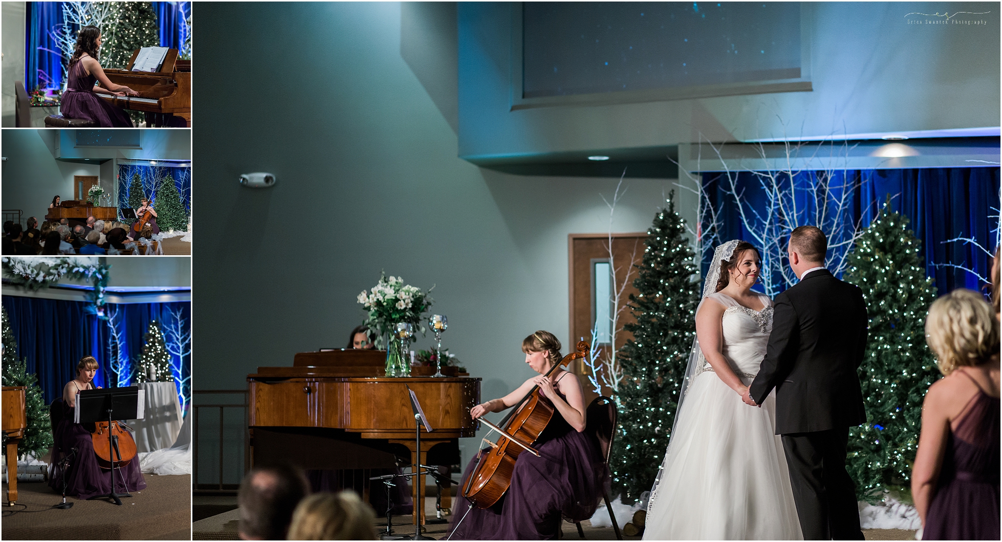 A beautiful musical performance at this Bend, Oregon church wedding. 