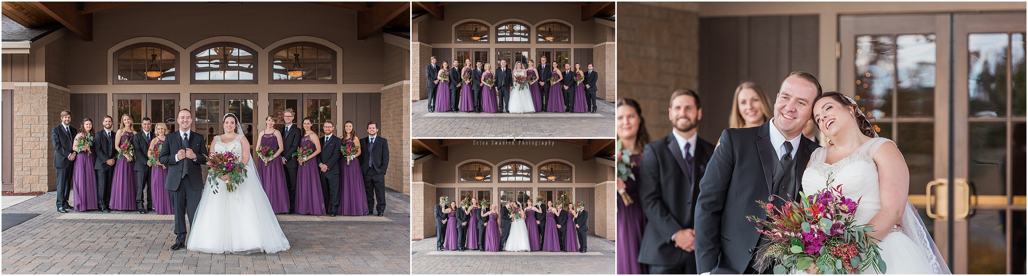 What a good looking wedding party for this winter woodland wedding in Bend, Oregon! 