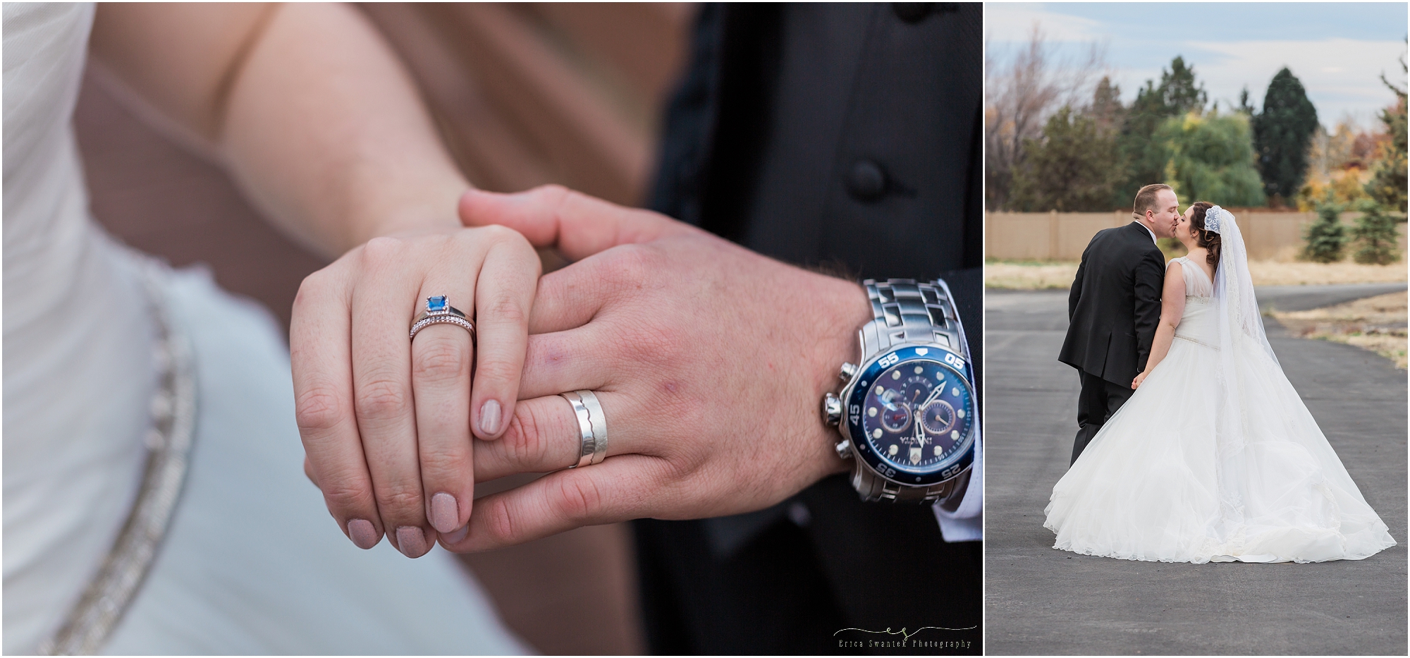 Chanel & John's rings were so unique! I love that John used a photo of the Oregon Cascades in Bend for his ring design. 