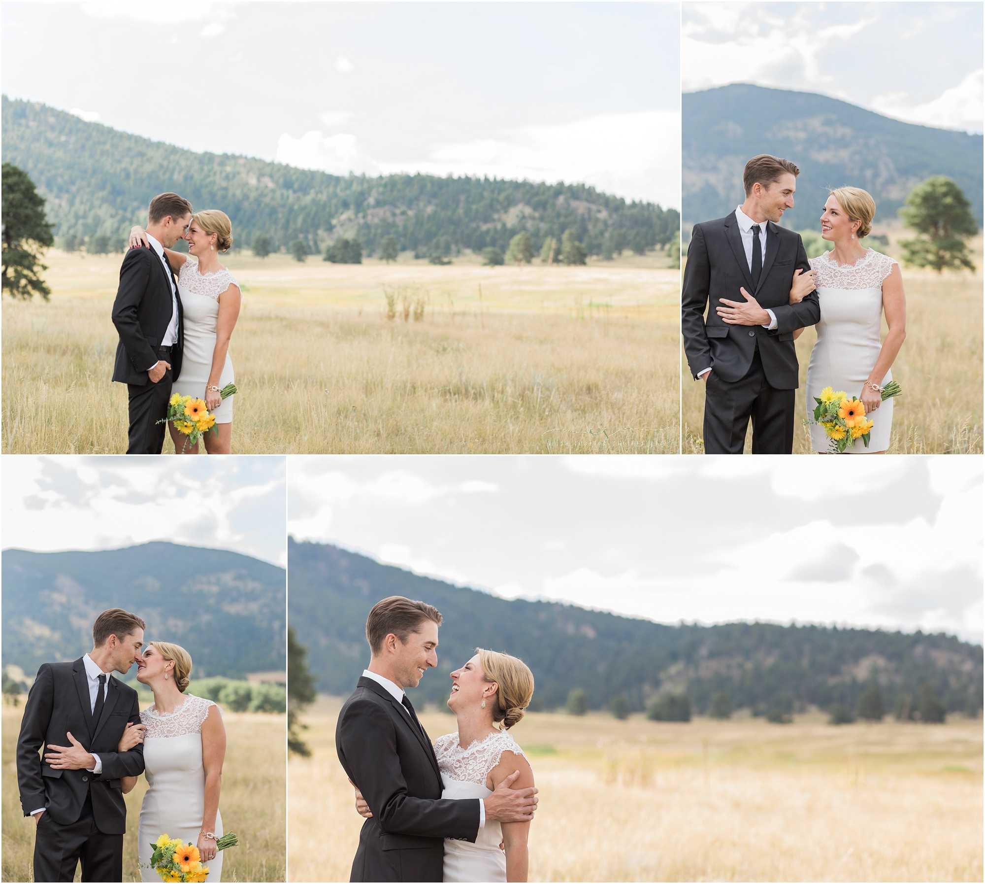 A beautiful evergreen co mountain wedding styled photo shoot by Erica Swantek Photography.