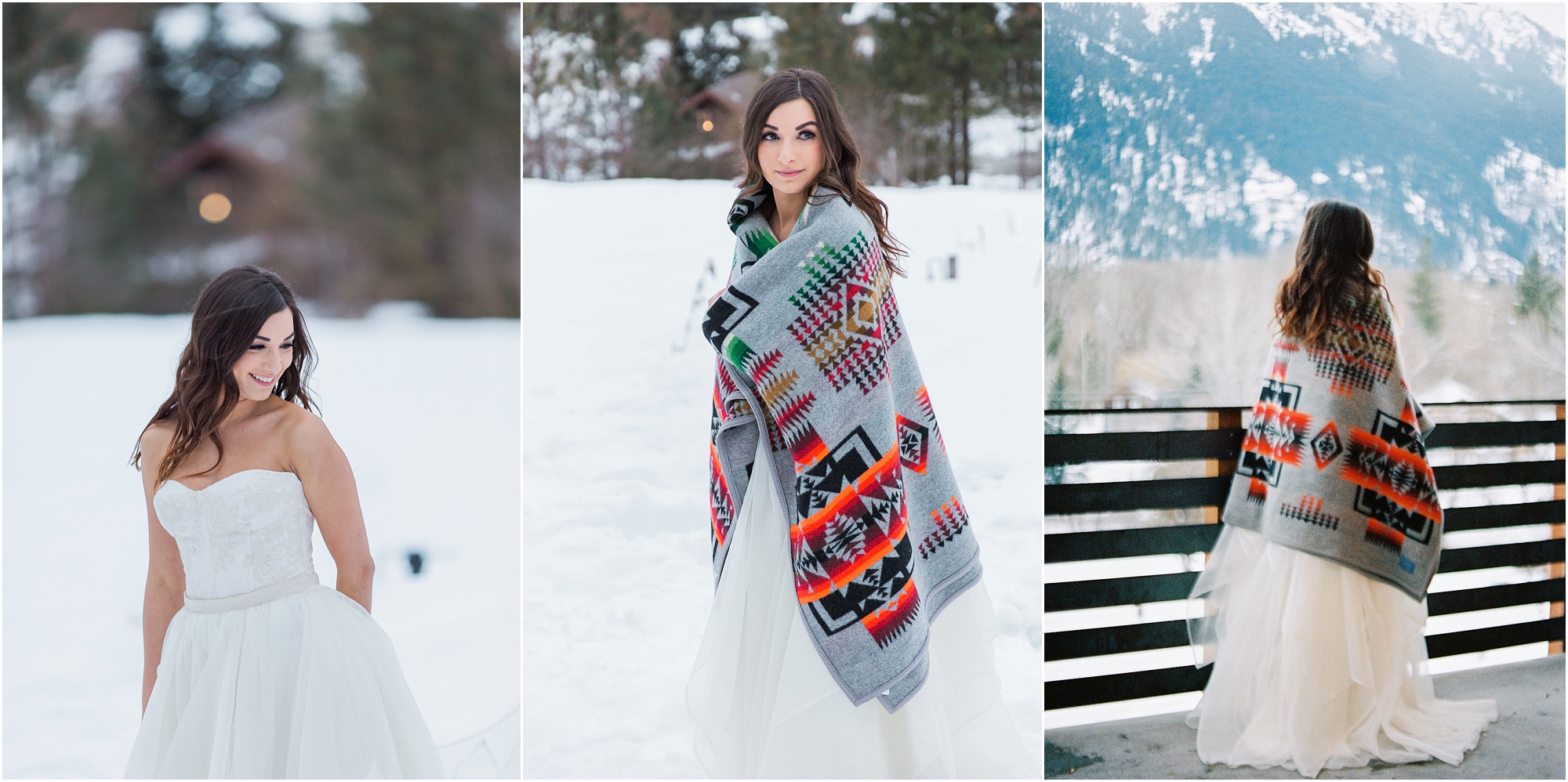 A gorgeous winter styled shoot at the Cascade Workshop in Leavenworth, WA captured by Erica Swantek. 