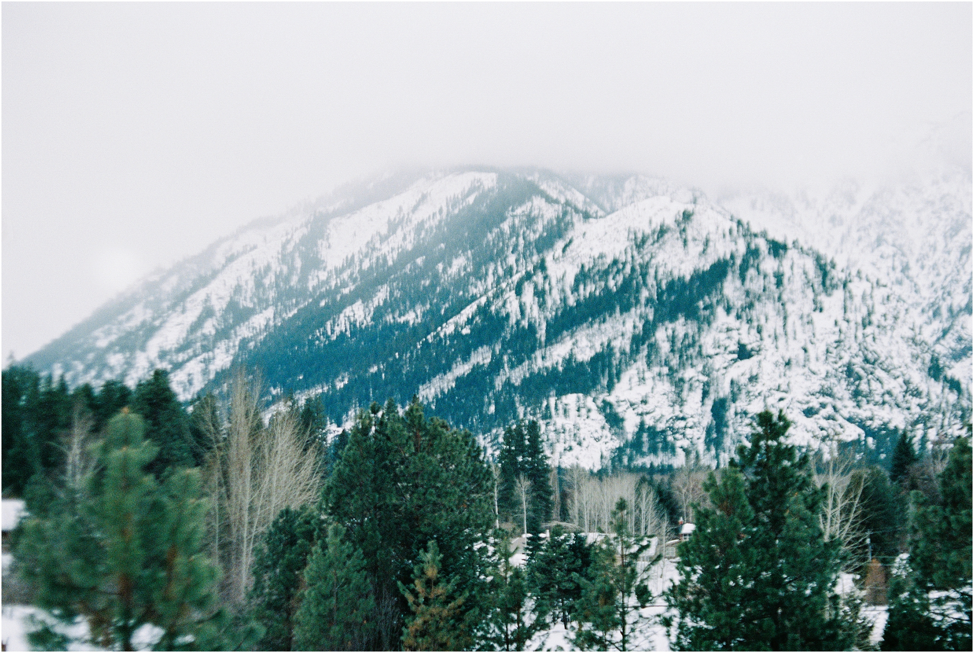 A beautiful Cascade mountain view by Bend Oregon wedding photographer Erica Swantek. 