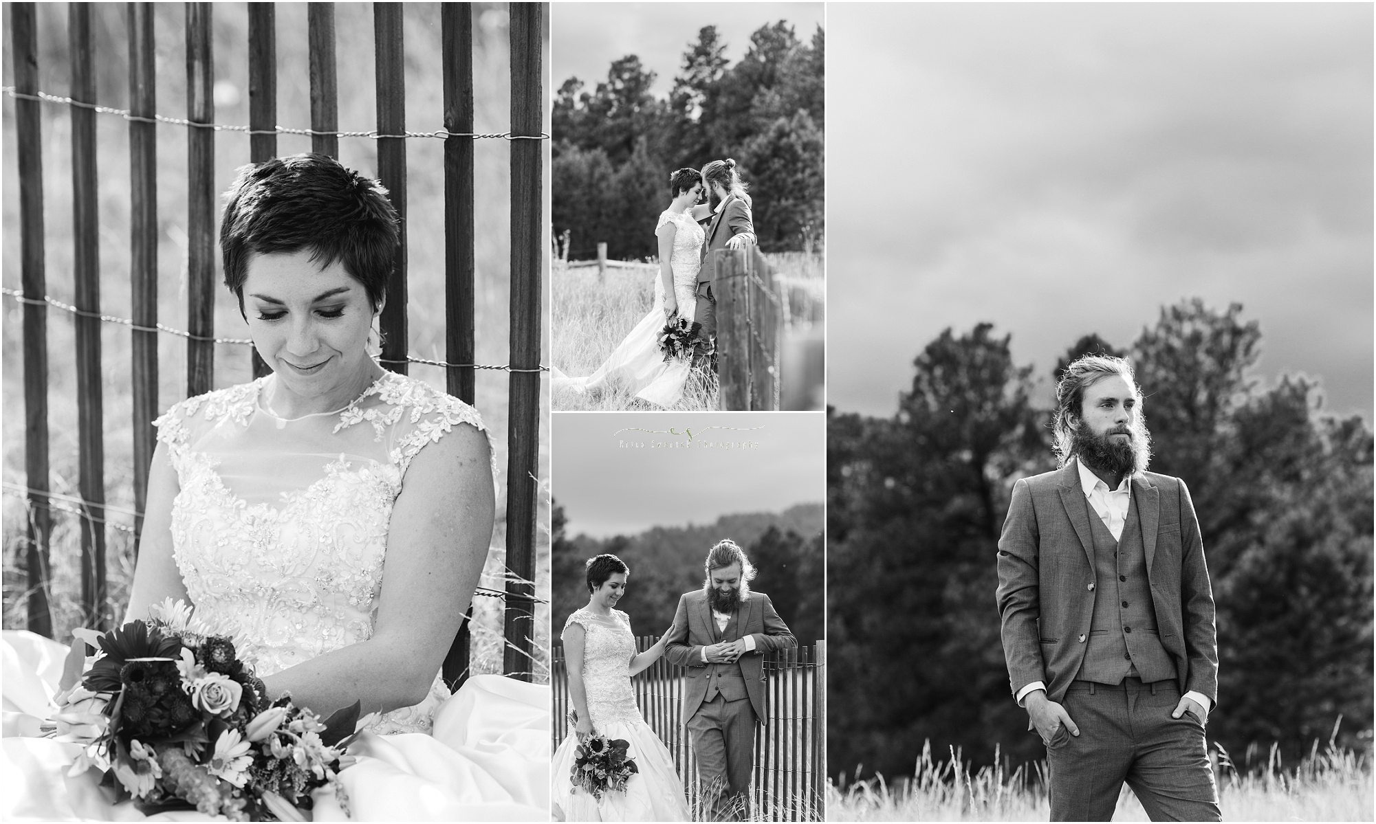 Timeless black and white wedding photography in the Colorado mountains. 