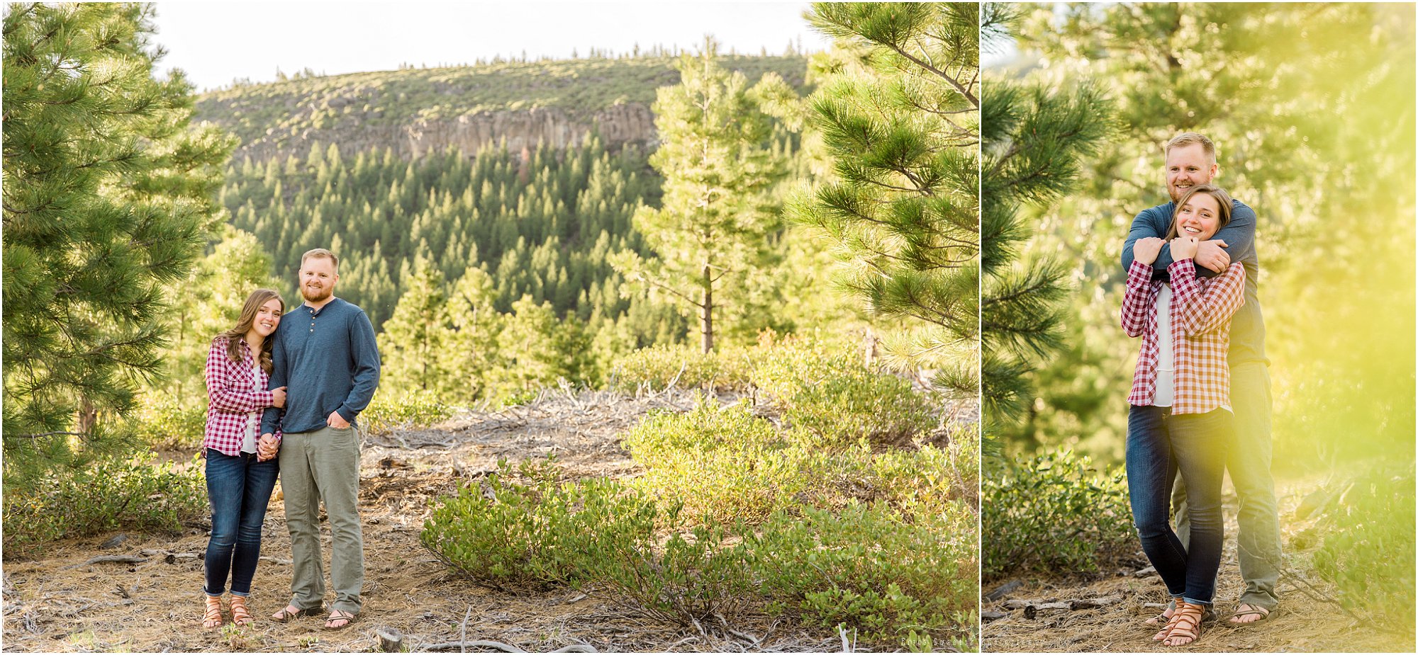 A gorgeous evening for a Tumalo Creek engagement session by Bend Oregon wedding photographer Erica Swantek Photography. 