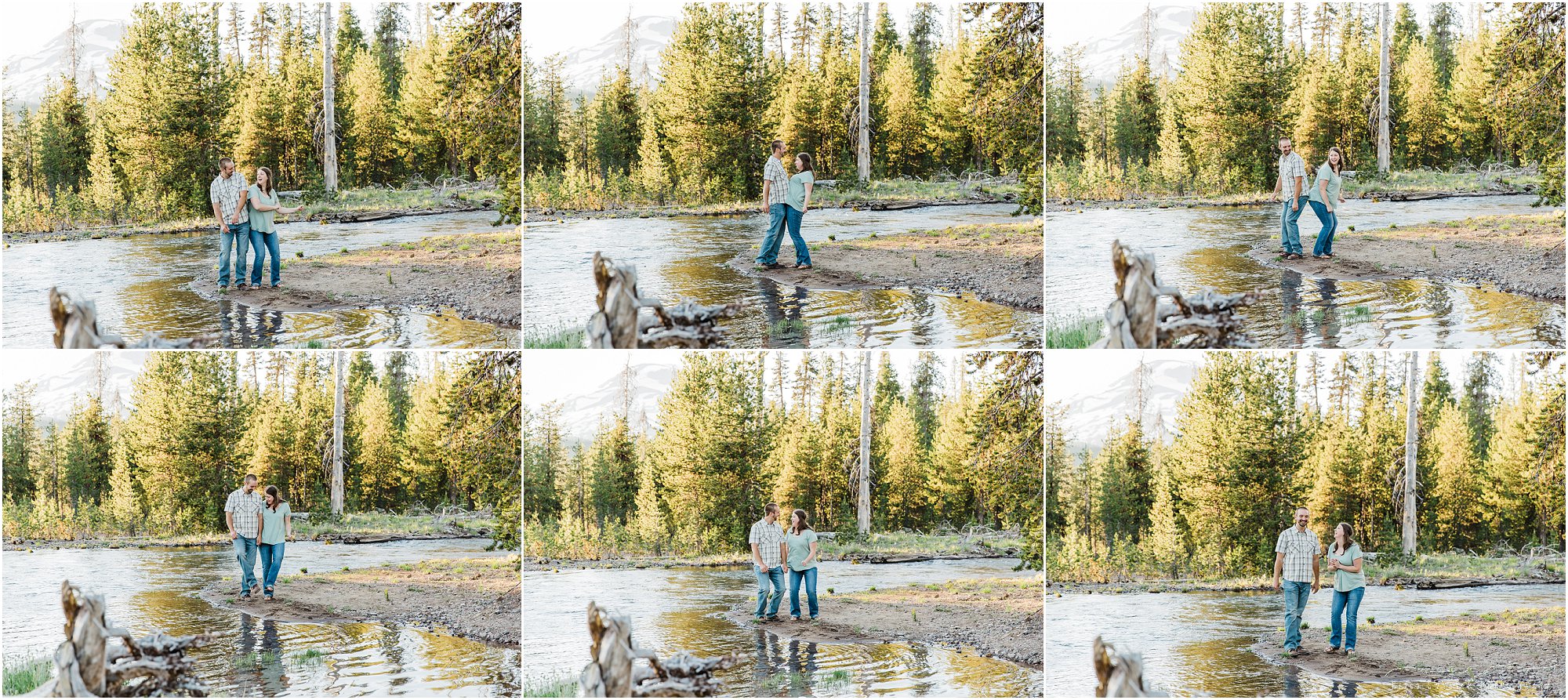 The cutest Cascade Mountain engagement photography session by Bend wedding photographer Erica Swantek Photography. 