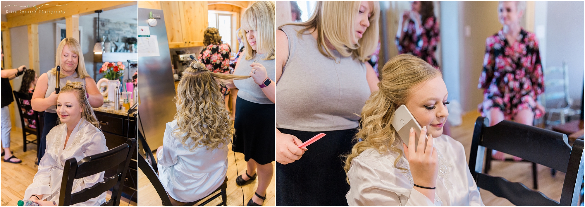 A gorgeous updo for this Bend, OR bride by Edge Hair & Makeup. | Erica Swantek Photography