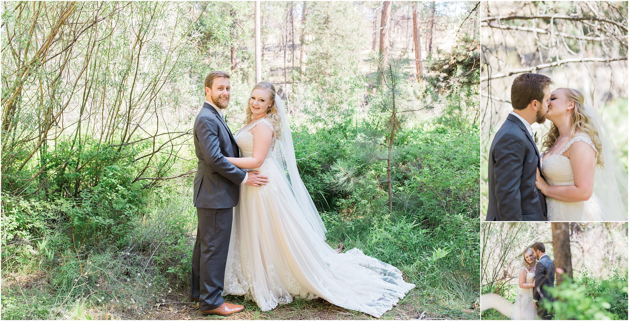 A beautiful series of wedding portraits at Aspen Hall by Bend wedding photographer Erica Swantek Photography. 