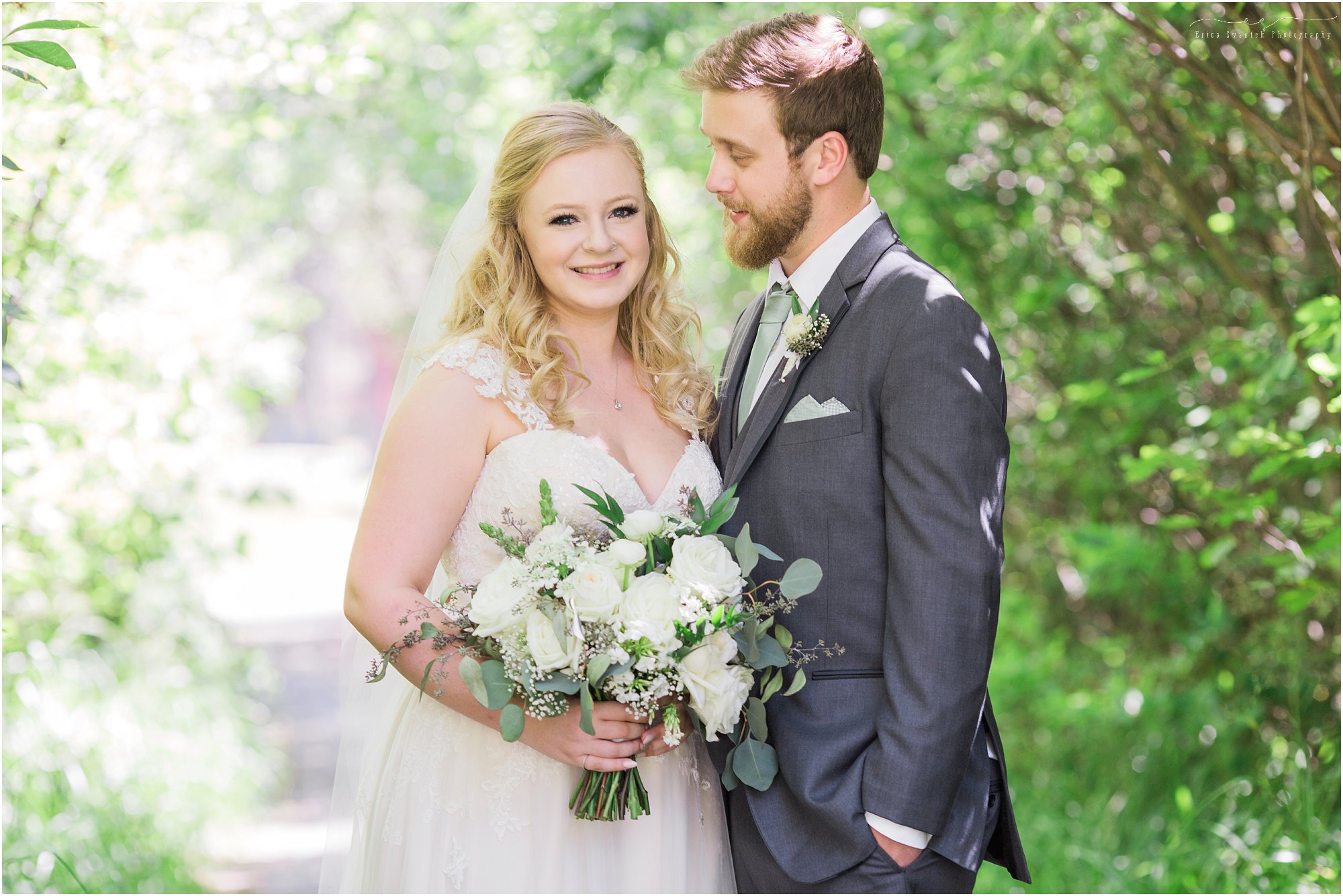 A groom adores his gorgeous bride at this Aspen Hall wedding in Bend, OR. | Erica Swantek Photography