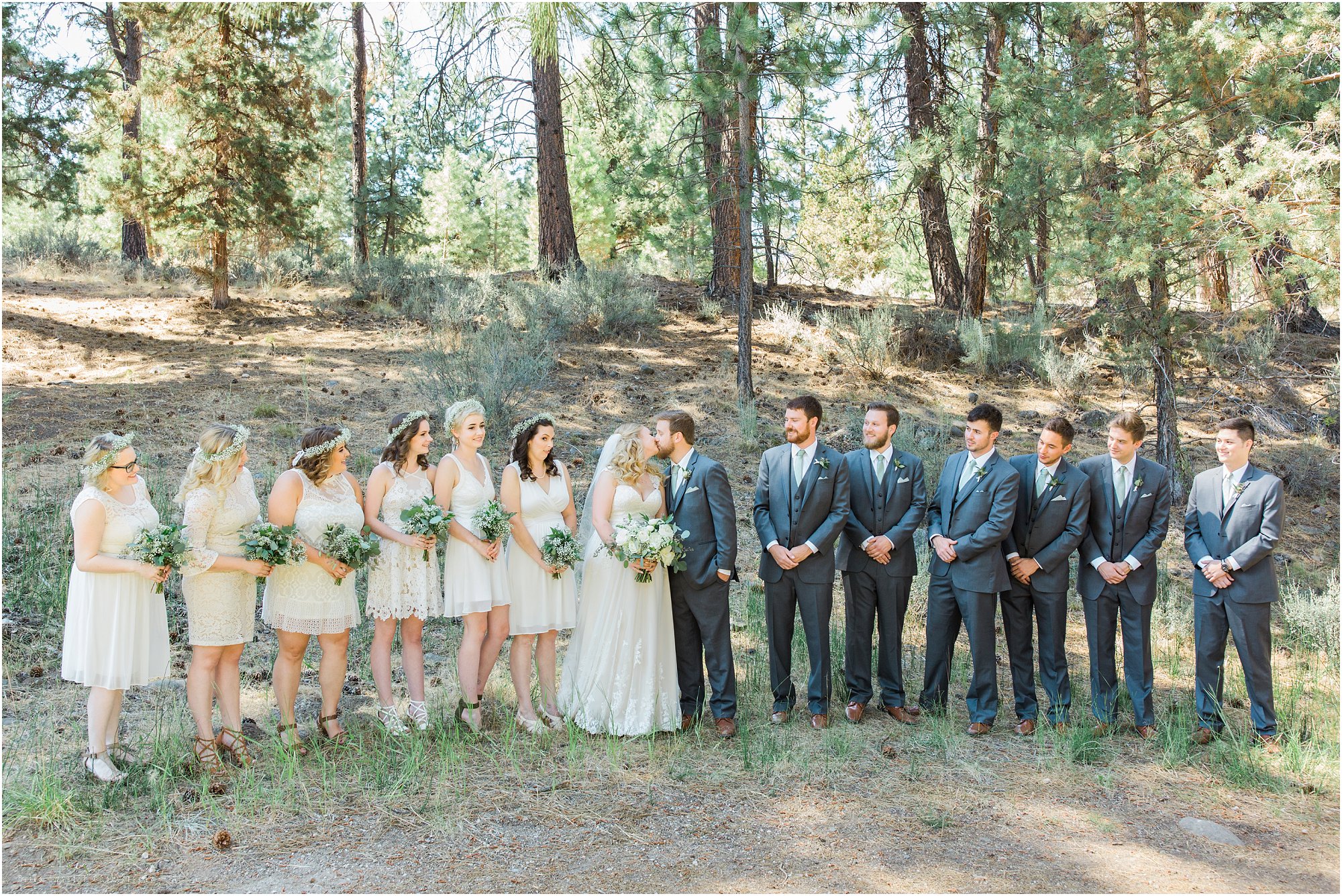 The cutest wedding party at this Aspen Hall wedding in Bend, OR. | Erica Swantek Photography