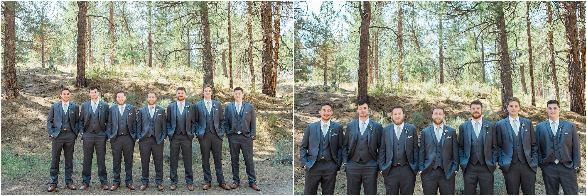 Handsome fellas at this Oregon wedding at Aspen Hall photographed by Bend wedding photographer Erica Swantek Photography. 