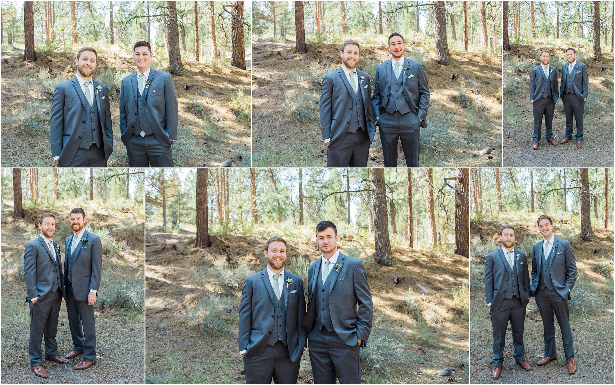 Individual portraits with the groom and each groomsman is important and sure to be captured by Erica Swantek Photography. 