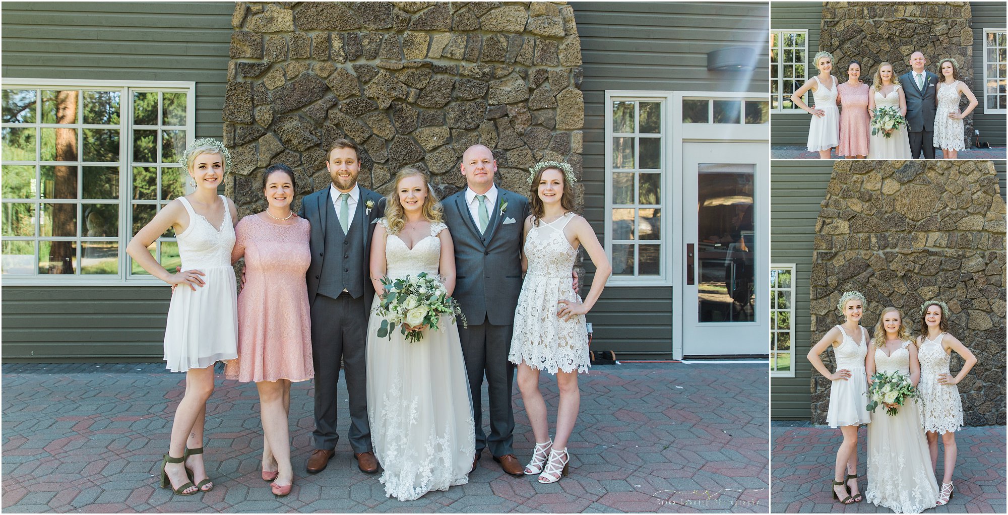 Family portraits at this Aspen Hall wedding in Bend, OR. | Erica Swantek Photography