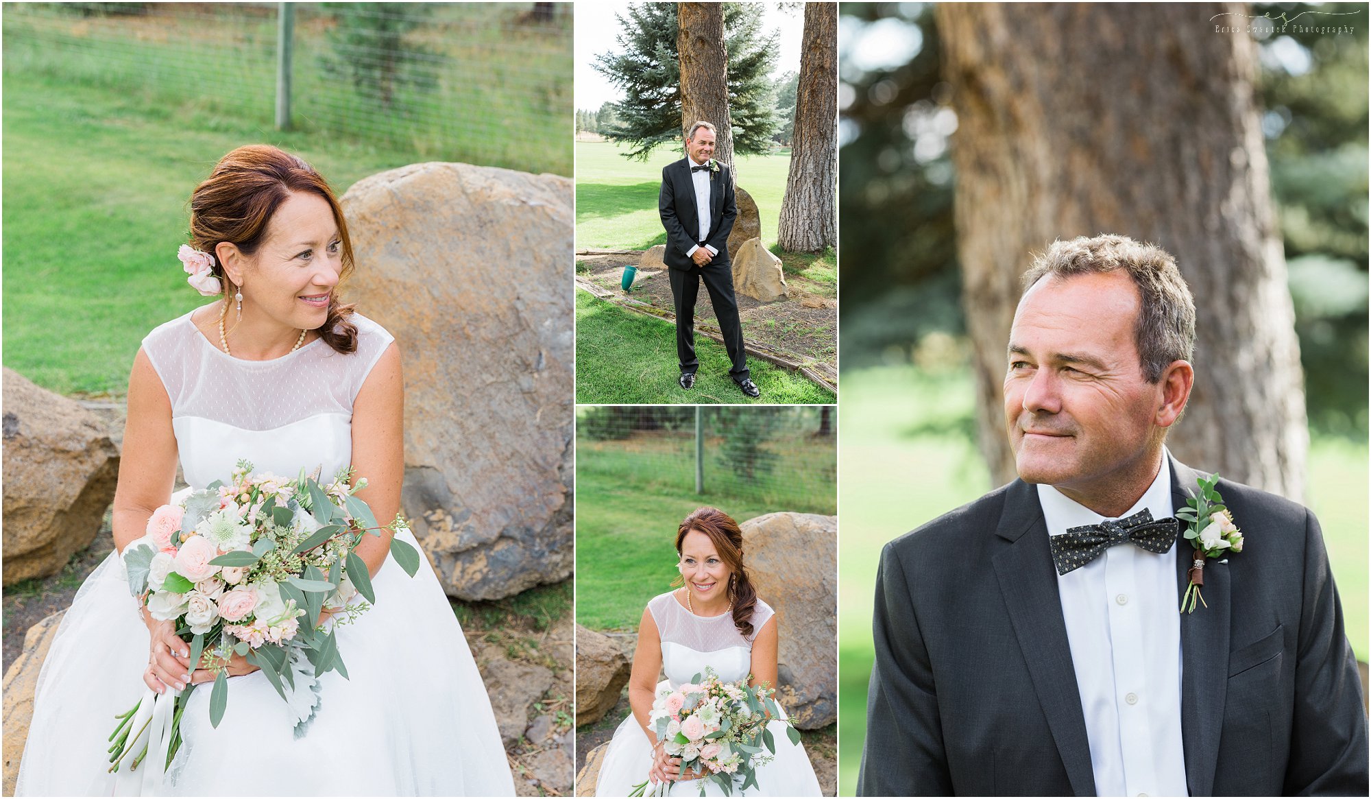 Bride and groom portraits are important memories from your wedding day. | Bend wedding photographer Erica Swantek Photography