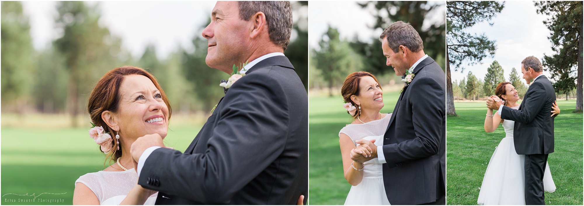 Dancing with your new bride on your wedding day is the best. | Bend wedding photographer Erica Swantek Photography
