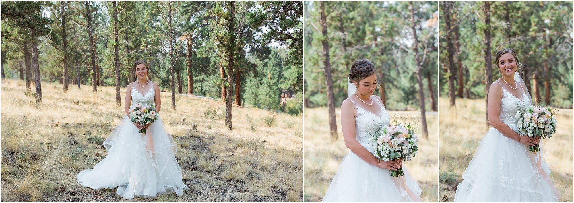 Stunning bridal portraits at the gorgeous Rock Springs Ranch Wedding venue near Bend, OR. | Erica Swantek Photography