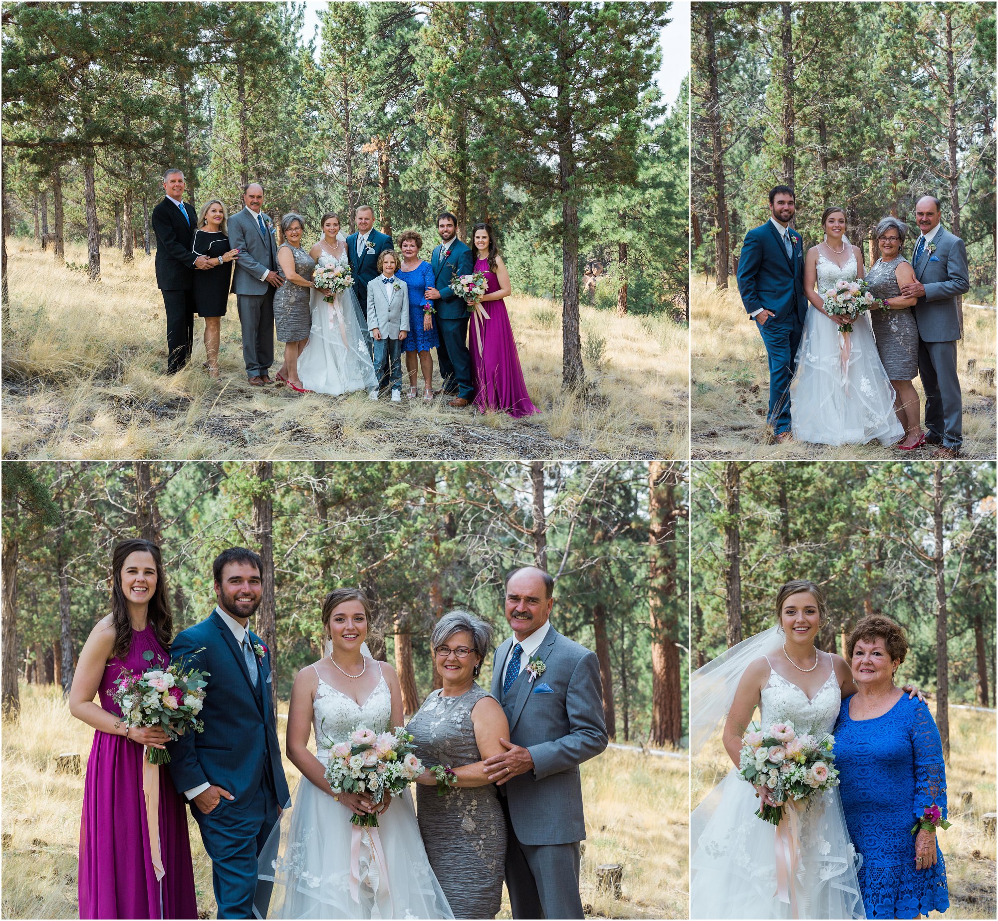 Beautiful family portraits at the rustic Rock Springs Ranch wedding venue in Bend, OR. | Erica Swantek Photography