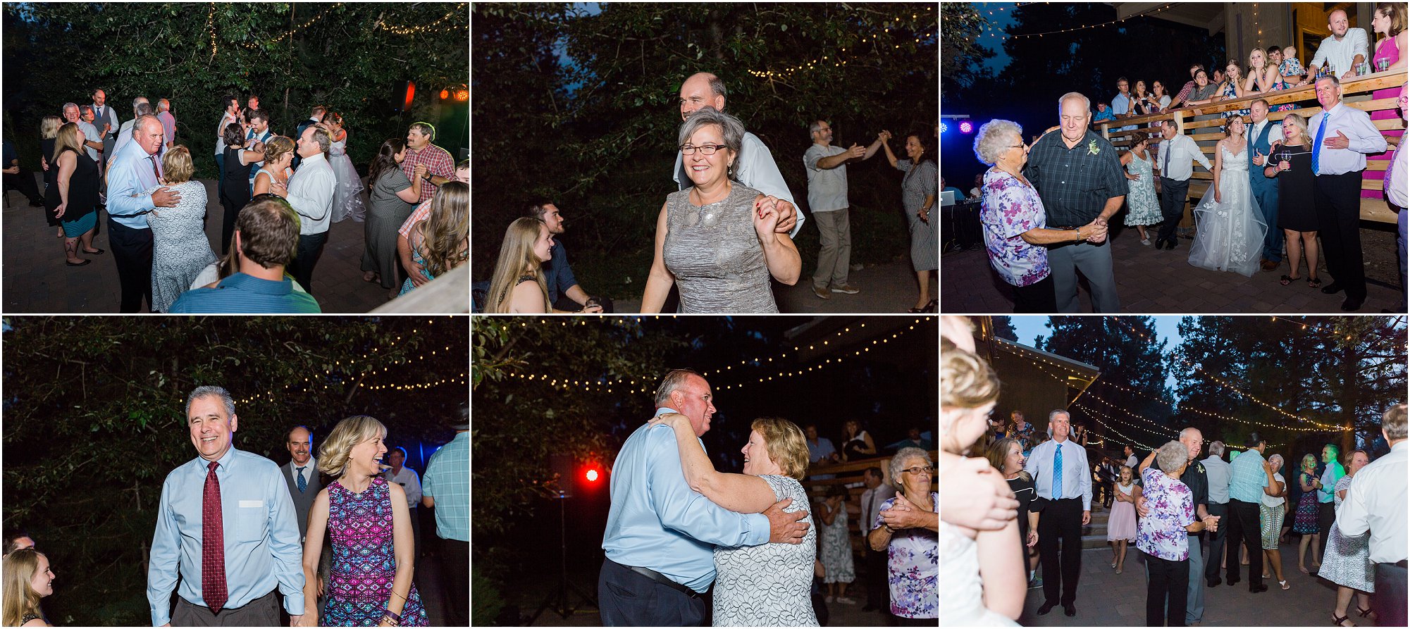 A special dance for all the married couples, with the longest married remaining on the dance floor was done at this Bend, OR wedding photographed by Erica Swantek Photography. 