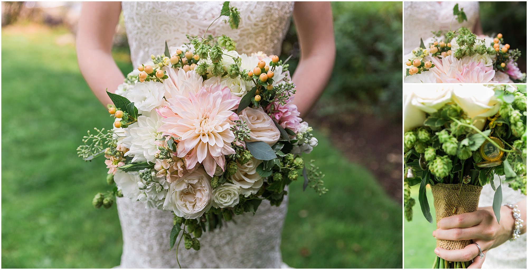Deschutes Brewery Wedding bridal bouquet. | Erica Swantek Photography