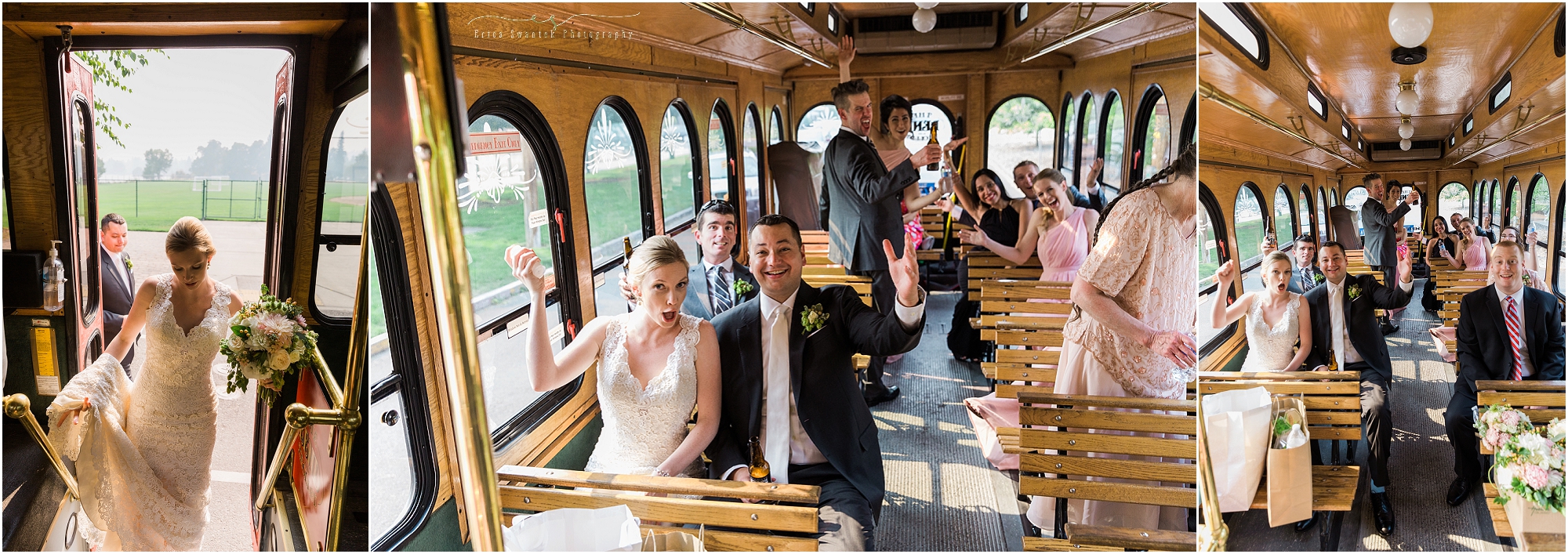 Deschutes Brewery Wedding transportation from the Bend Trolley. 