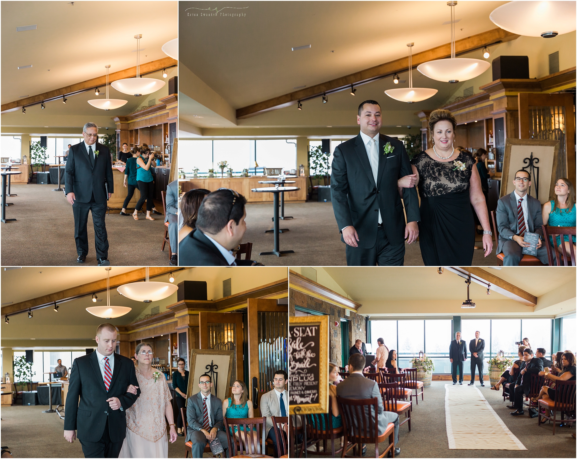 Deschutes Brewery Wedding ceremony at the Mountain Room wedding venue in Bend, OR. | Erica Swantek Photography