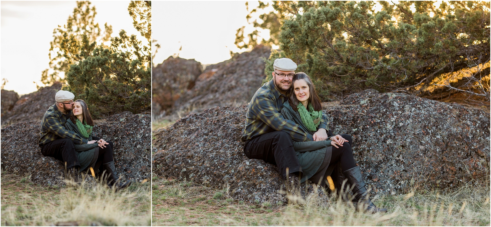 The Crooked River Grasslands near Bend Oregon are a beautiful location for an outdoor engagement session by Bend Oregon wedding photographer Erica Swantek Photography. 
