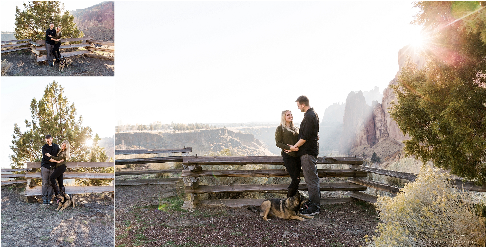 Gorgeous engagement photos at Smith Rock State Park in Oregon. | Erica Swantek Photography