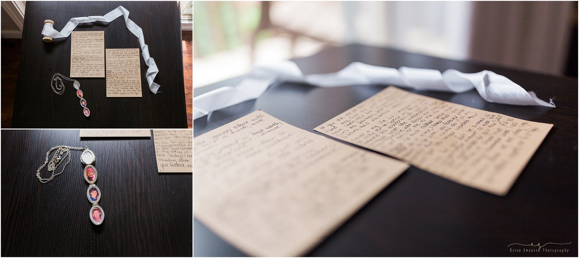 Handwritten vows are a way to add a personal touch to your wedding. | Bend Oregon wedding photographer Erica Swantek Photography