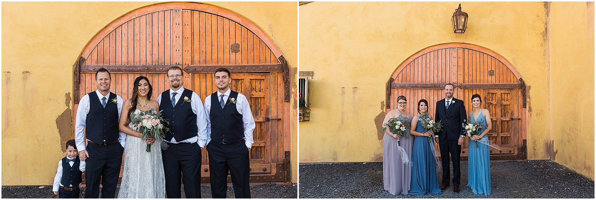 Wedding party portraits are an important part of your day. Photographed by Bend Oregon wedding photographer Erica Swantek Photography