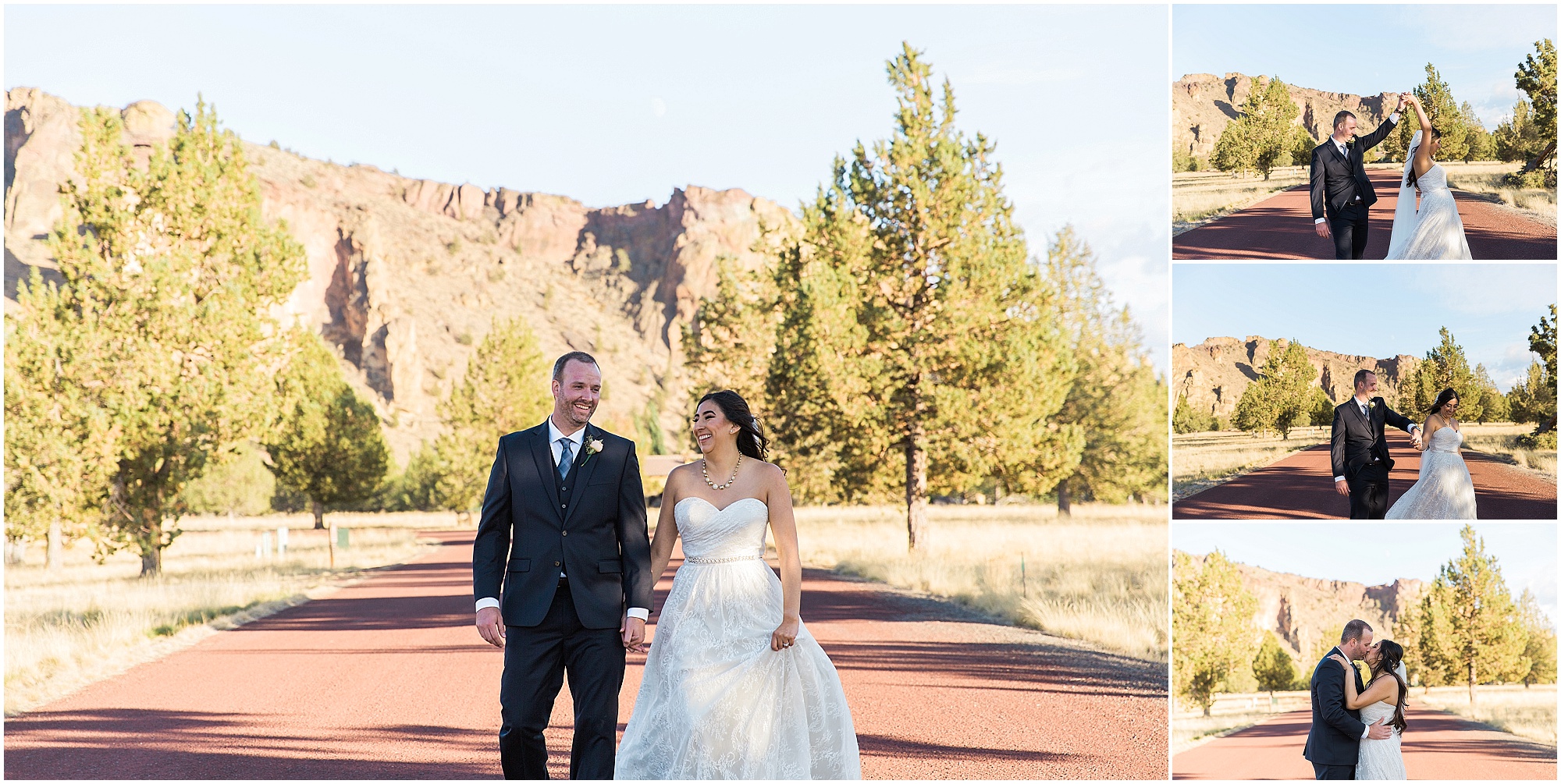 Fun wedding portraits at this Ranch at the Canyons fall wedding in Bend, OR. | Erica Swantek Photography
