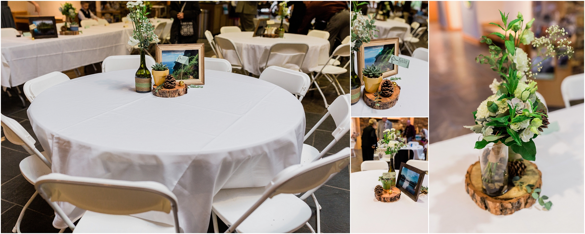 Seating arrangements for tables reflect local outdoor landmarks at this High Desert Museum wedding in Bend, OR. | Erica Swantek Photography