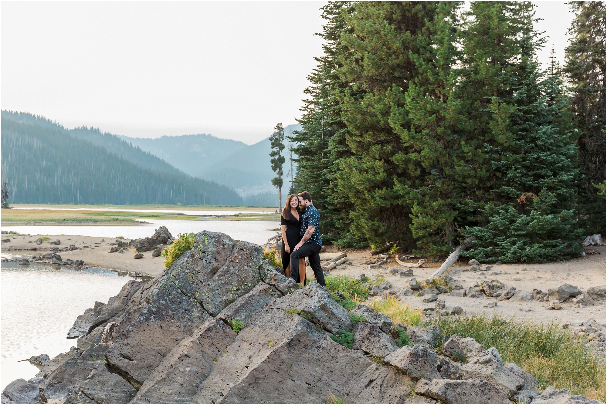 A beautiful engagement session at Sparks Lake in Bend, OR. | Erica Swantek Photography
