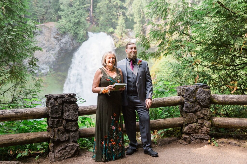 Sahalie Falls Oregon Elopement
