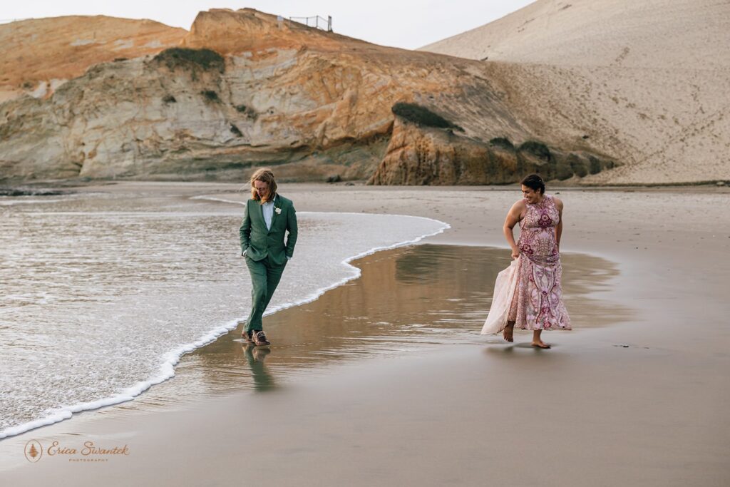 dreamy oregon coast elopement