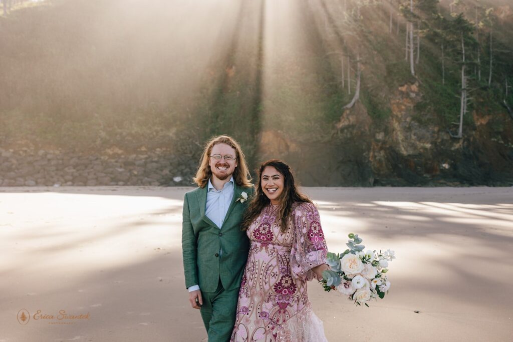dreamy oregon coast elopement