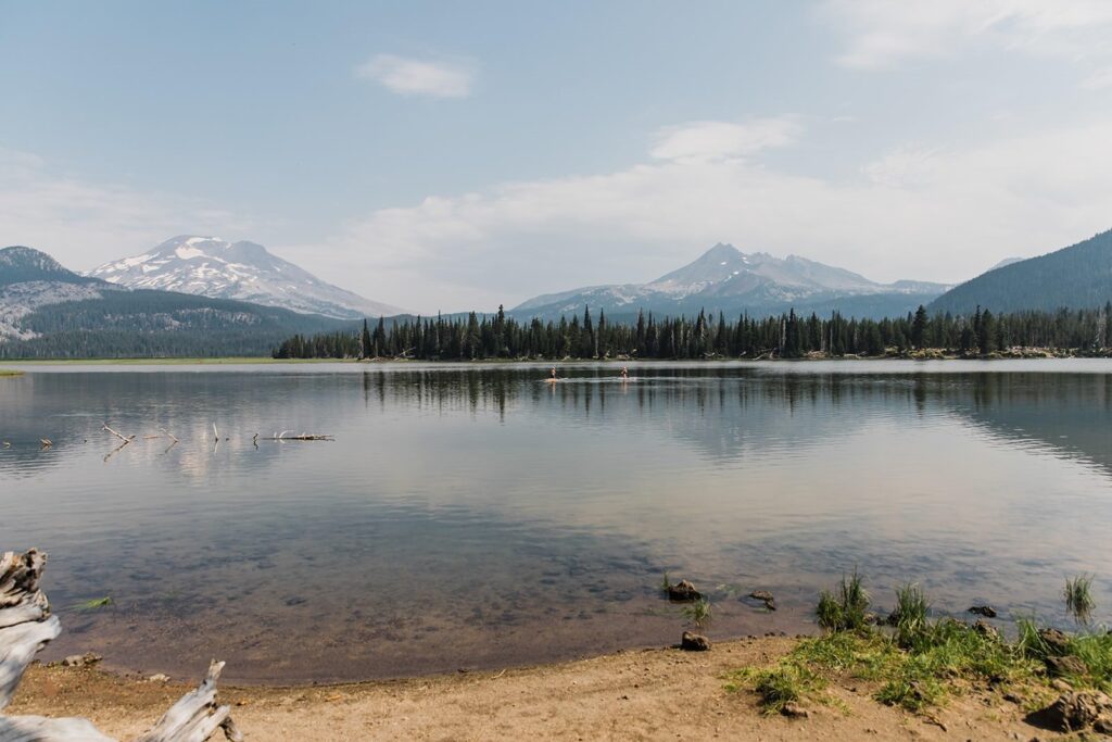 A beautiful alpine lake in Oregon.