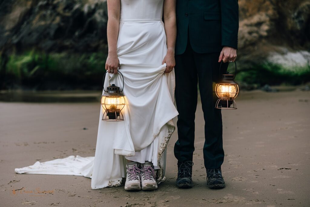 hug point, oregon coast elopement