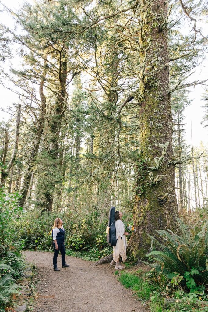 A couple searches for a romantic vow ceremony spot in the Pacific Northwest.