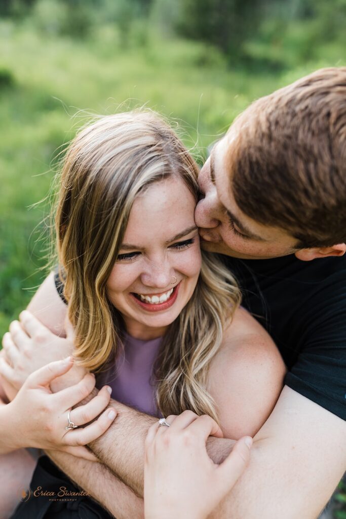 Mountain engagement proposal session in Bend, Oregon. 