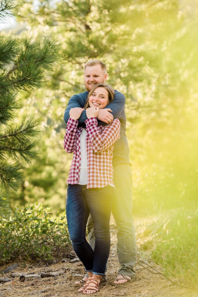 romantic and intimate adventure engagement photos