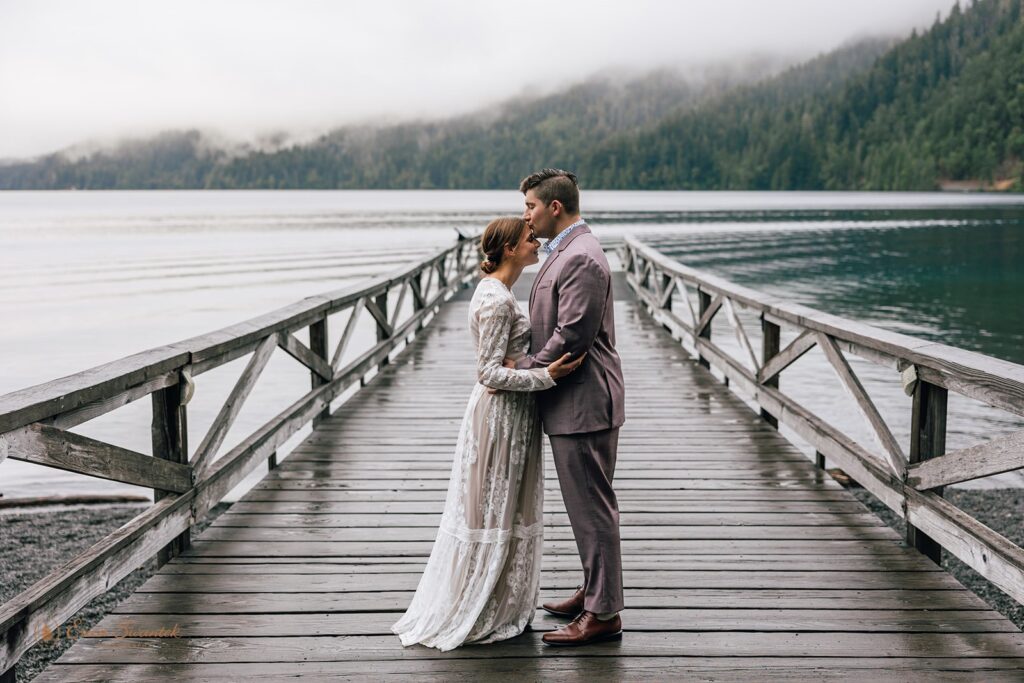 moody Olympic National Park elopement photos