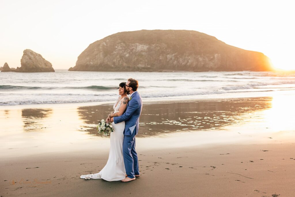 moody harris beach elopement photos