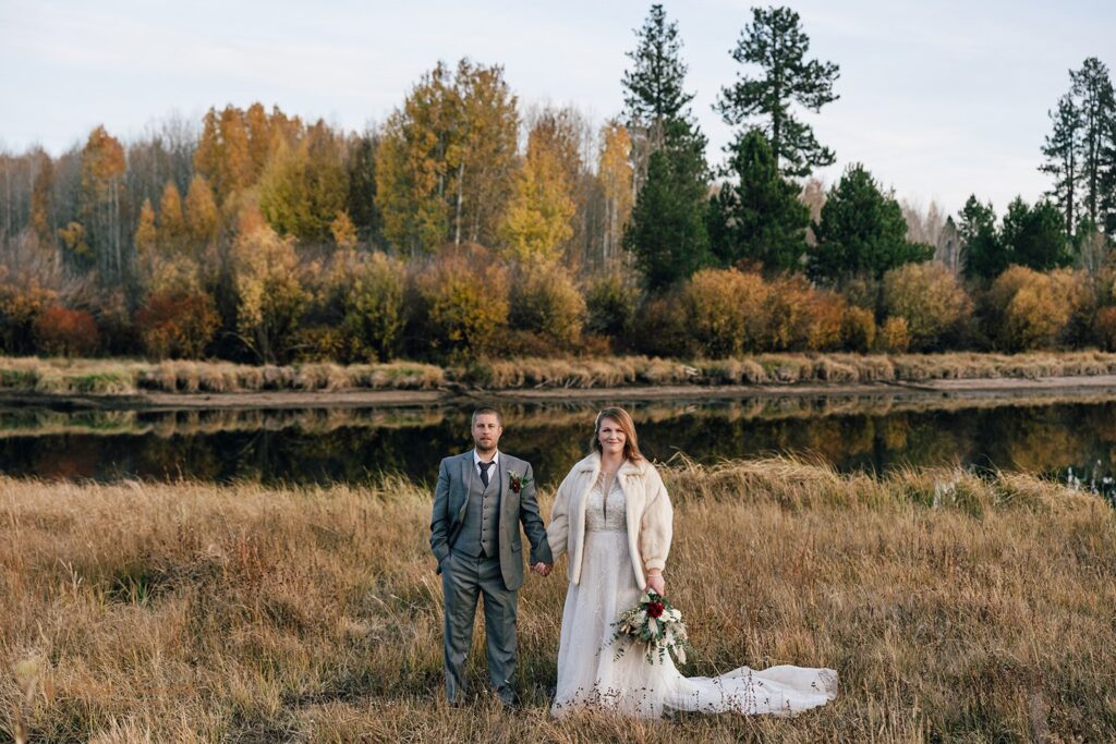 beautiful fall elopement in bend, or