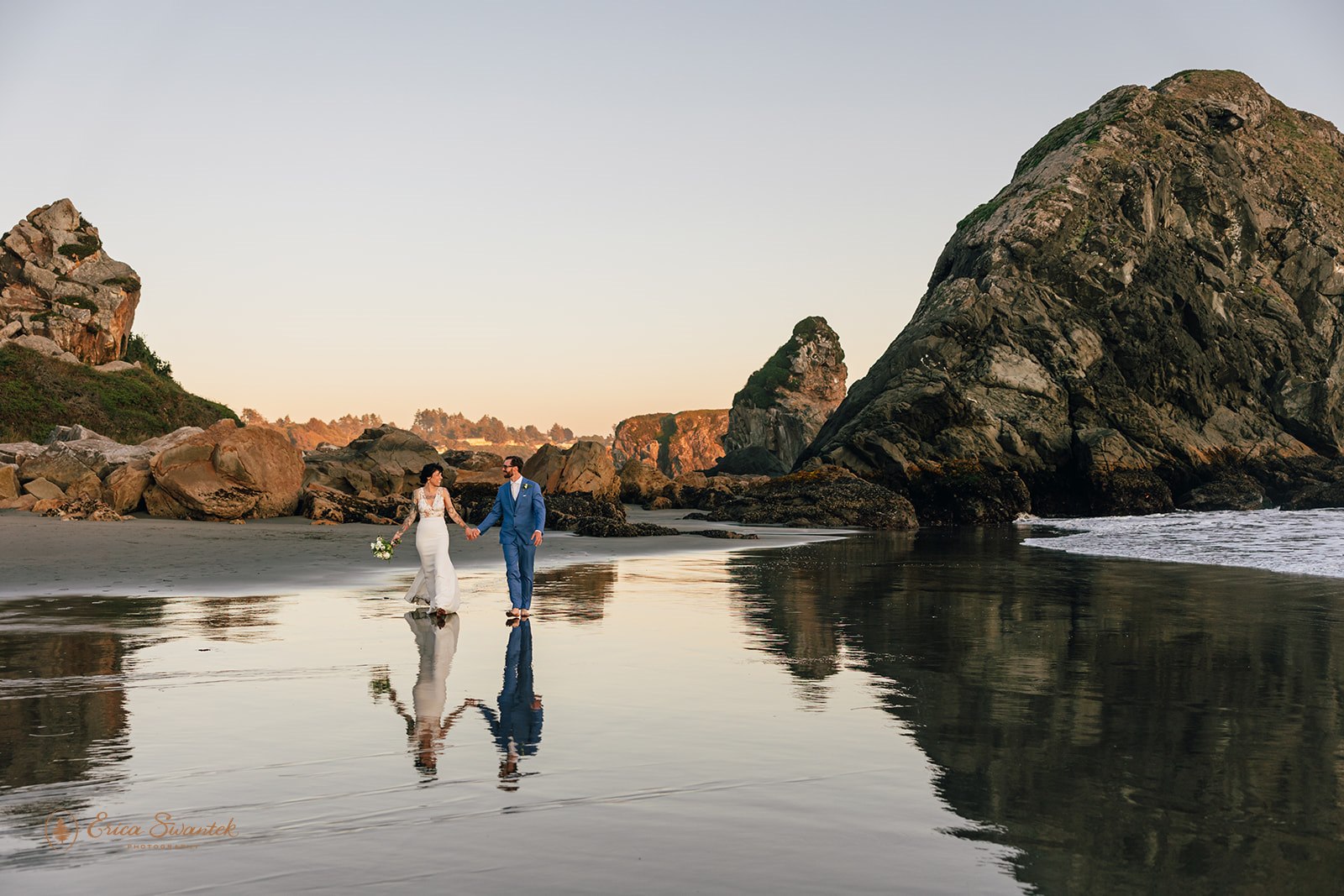 Harris Beach State Park Brookings Oregon elopement.