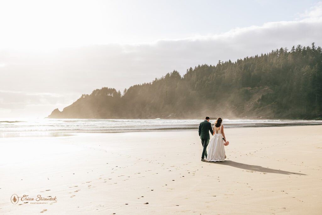 Short Sands Beach oregon elopement