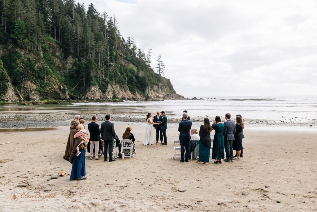 Short Sands Beach oregon elopement