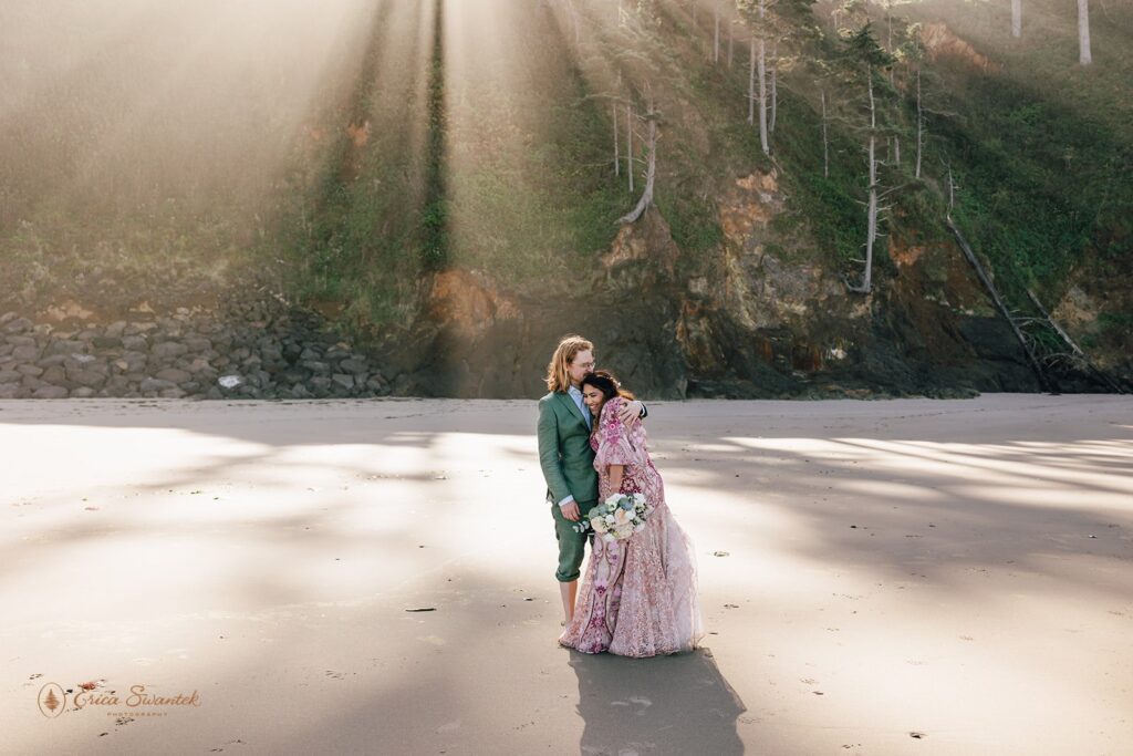 dreamy neskowin elopement at oregon coast